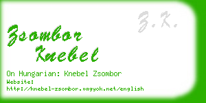 zsombor knebel business card